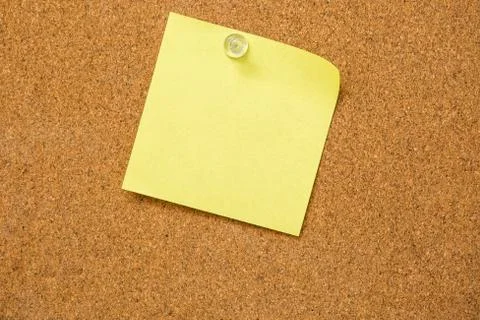 Yellow sticky notes Stock Photos