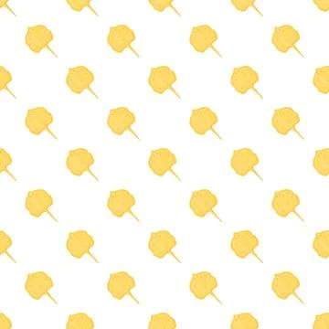 Yellow stingray pattern creating marine background design Stock Illustration