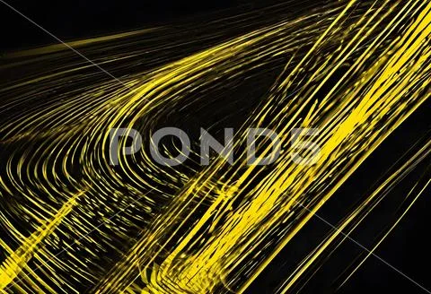 Yellow Streaks on Black Background 03
