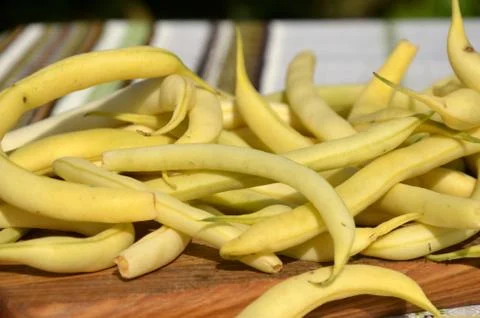 Yellow string beans (green beans) Stock Photos