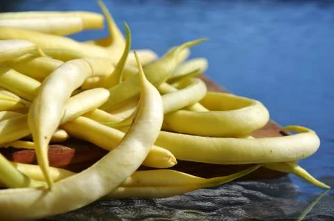 Yellow string beans (green beans) Stock Photos