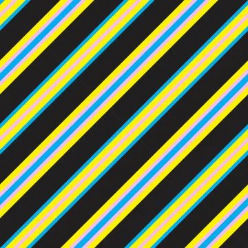 Yellow Stripe seamless pattern background in diagonal style Stock Illustration
