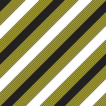 Yellow Stripe seamless pattern background in diagonal style Stock Illustration