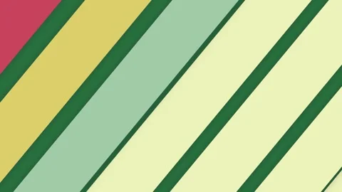 Yellow striped colorful pattern lines stripes red red, yellow, blue green Stock Footage 335697299