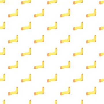 Yellow stripped socks creating seamless background pattern design イラスト素材