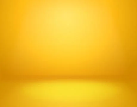 Yellow studio background. Empty vivid yellow studio room, modern workshop Illustrazione stock