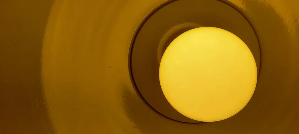 Yellow studio lighting background with shadow Stock Photos