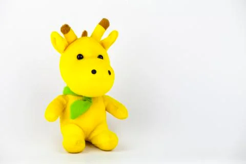 Yellow stuffed deer Stock Photos