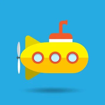 Yellow submarine Stock Illustration
