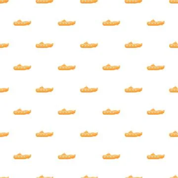 Yellow submarine pattern creating seamless underwater background Illustrazione stock