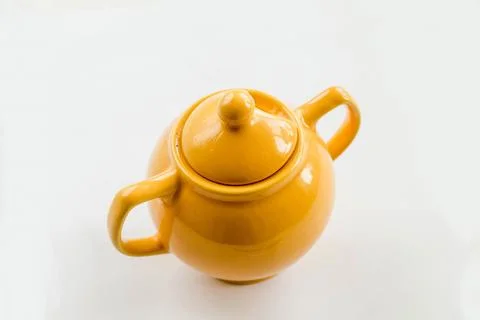 Yellow sugarpot Stock Photos