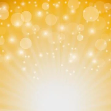 Yellow Summer Pattern. SunBurst with Flare Illustrazione stock