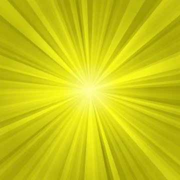Yellow summer twisted rays pattern background Stock Illustration