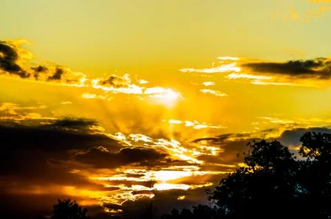 Yellow sun 2 Stock Photos