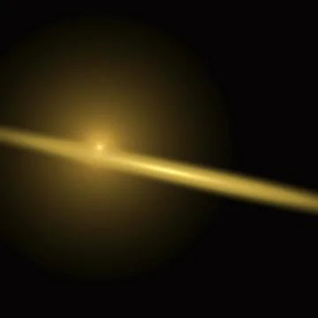 Yellow sun like the head of a solar system Stock Illustration
