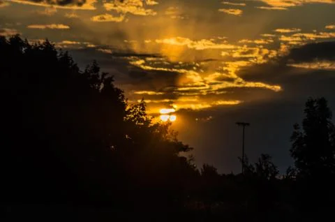 Yellow sun Foto stock
