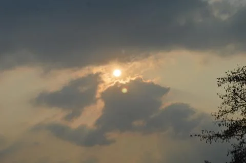 Yellow sun Stock Photos