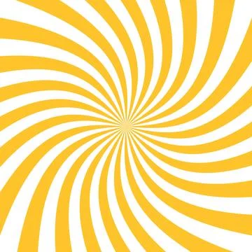 Yellow Sun rays background. Radial swirl abstract lines background, light Illustrazione stock