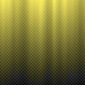 Yellow sun rays flare Illustrazione stock