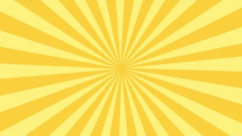 Yellow sunburst radial background pattern animation. Colored back Pop Motion Stock Footage 154127741