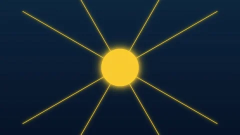 Yellow Sunburst Rays Abstract Motion Graphic Background Stock Footage 341844755