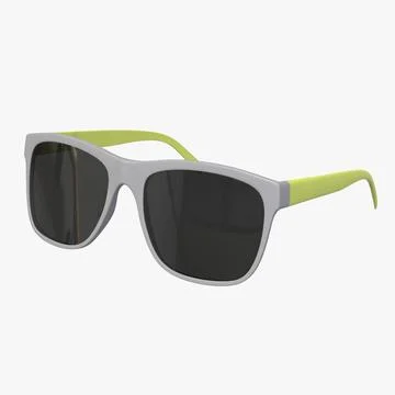 Yellow Sunglasses 3D Model