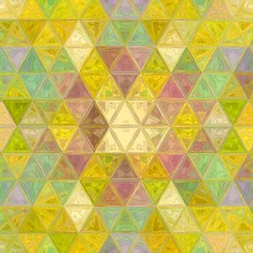 Yellow sunny triangles continuous pattern for baby textile or print Stock Illustration