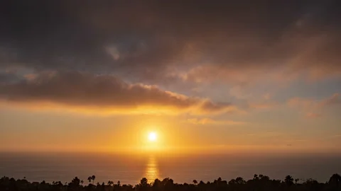 Yellow Sunset to Night 스톡 동영상 154436146