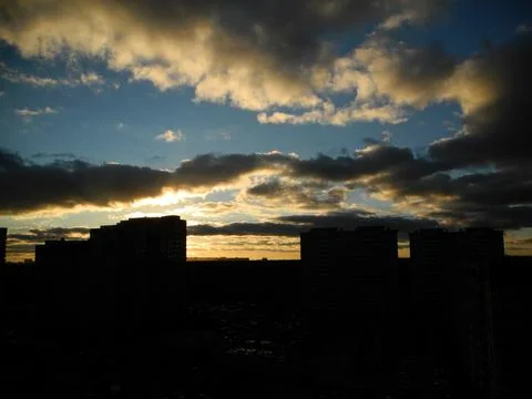 Yellow sunset Stock Photos