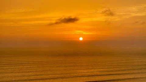 Yellow sunset Foto stock