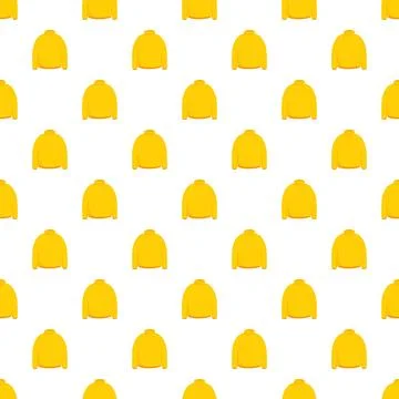 Yellow sweater pattern creating seamless clothing background 스톡 일러스트