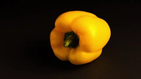 Yellow sweet pepper Stock Footage 137825799