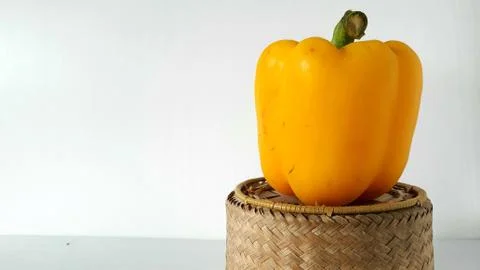 Yellow sweet pepper Stock Photos