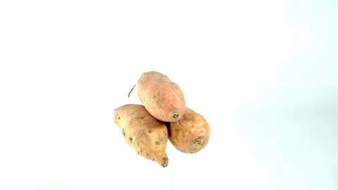 Yellow sweet potatoes Stock Footage 211729328