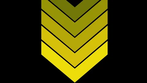 Yellow swipe down pointing solid arrow icon. Down direction animated arrow .. Stock Footage 293555028