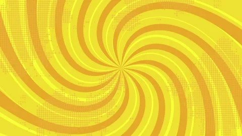 Yellow swirling background creating dynamic visual effect with halftone pattern Stock-Footage 307606081