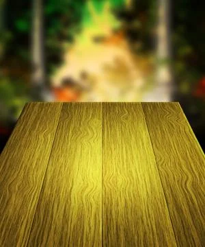 Yellow table backdrop Stock Illustration