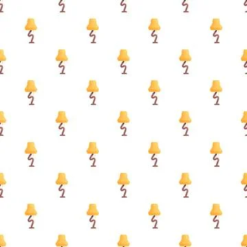 Yellow table lamps creating seamless pattern background 스톡 일러스트
