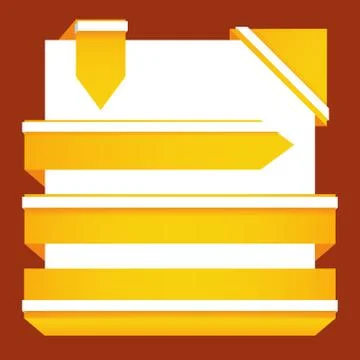 Yellow tags Stock Illustration