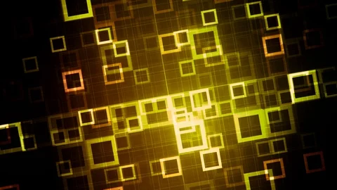 Yellow Technology Data Grid Stock Footage 94852786