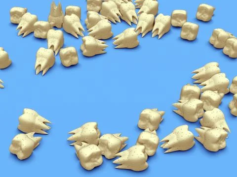 Yellow teeth Stock Illustration