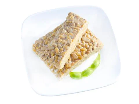 Yellow tempeh. Stock Photos