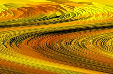 Yellow texture wave curve pattern Illustrazione stock