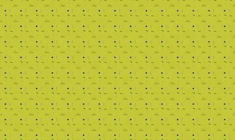 Yellow textured background with small black dots pattern Stock Illustration