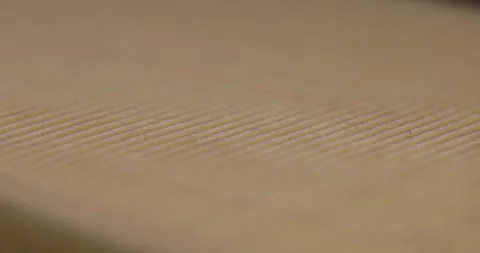Yellow thin car filter for air filtration, new clean car filter to ensure engine Stock Footage 271166122