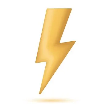 Yellow thunder Stock Illustration