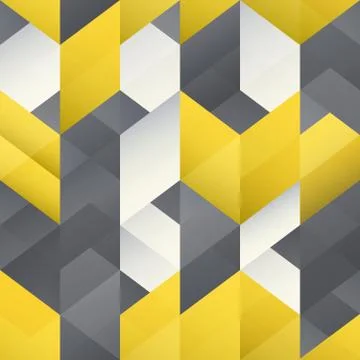 Yellow tile seamless pattern. Stock Illustration