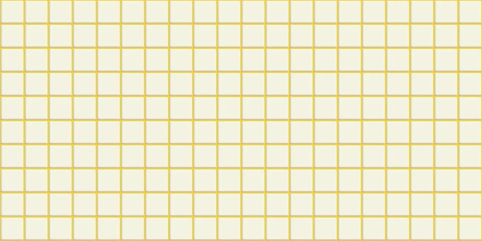 Yellow tile wall. Seamless ceramic square pattern. Minimal geometric interi.. Stock Illustration