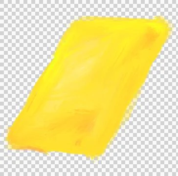 Yellow tilted rectangle shape oil painting stroke texture artistic art Stock Illustration