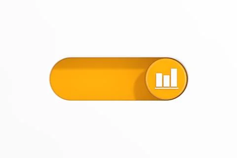Yellow Toggle Switch Slider with Bar Chart Graph Diagram Statistical Busine.. 스톡 일러스트